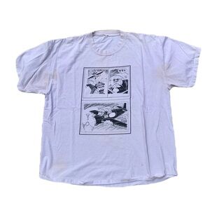 💛 Vintage Five Iron Frenzy Vintage Band T-Shirt Comic Book Art Ska Punk XL White